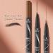 Eyebrow Pen Microblading Eyebrow Pencil with -Fork-Tip and Precise Brush Create Natural Hair-Like Brows Eyebrow Pencil (Black) - Buy Online on GoSupps.com