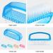 OKF Nail Brush with Practical Handle for Easy Toes and Nails Cleaning (5 Pack) Blue - Buy Online on GoSupps.com