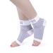 Athletec Sport Compression Foot Sleeves with Arch Support to Help Relieve Plantar Fasciitis Aches Pains Swelling Heel Pain and Treatment for Everyday Use - Size Small in White (One Pair) Compression Foot Sleeve S White