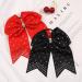 Xansema 7 Inches Rhinestone Hair Bows Elastic Hair Tie Ribbon Large Cheer Bow Ponytail Holder Hair Band for Women Girls Kids Teens (Navy) - Buy Online on GoSupps.com
