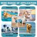 Rongyicare Dog Bathrobe - Quick-Dry Adjustable Coat for Medium Dogs Premium Blue Bathrobe (40-46cm 9-14kg) - Buy Online on GoSupps.com
