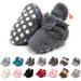 TMEOG Baby Booties Slippers - Dark Grey Furry Infant Boots for Boys Girls 0-6 Months - Buy Online on GoSupps.com