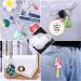 Acrylic Keychain Blanks Kit - 120pcs Clear Vinyl DIY Crafting Set with Blanks, Tassels, Rings, and Jump Rings - Audab - Buy Online on GoSupps.com