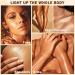 Body Shimmer Oil Shimmer Face Body Oil Luminizer Liquid Highlighter Makeup Moisturizing Smooth Body Glow Illuminator for All Skin Types with Makeup Brush - 02 Rose Gold 02rose Gold - Buy Online on GoSupps.com
