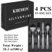 KIRIMON Non-Slip Weighted Utensils for Hand Tremors - Stainless Steel Weighted Utensil Set for Arthritis, Elderly, Parkinson's - 4 Piece Adaptive Eating Set - Buy Online on GoSupps.com