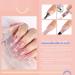 COSCELIA Poly Gel Nail Kit | UV Light Starter Set w/ 3 Clear Pink Glitter Builder Gels | 6w Nail Dryer Lamp & Manicure Tools | Beginner Nail Extension RH-525 - Buy Online on GoSupps.com