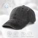 Womens Distressed Ponytail Baseball Cap | Cotton Dad Hat with Ponytail Hole | One Size | Black - Buy Online on GoSupps.com