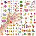 Konsait Temporary Tattoos for Kids - 200+pcs Fake Waterproof Stickers for Boys and Girls - Monsters, Fruits, Cartoons - Birthday Party Decorations and Favors - Buy Online on GoSupps.com