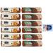 Set of 12 Biscotti Cereali Cioccolato Ore Liete 250 g + Gran Cereale 230 g Biscuits with cereals and chocolate Packed in a tube + 1 packet of free Felce Azzurra talc, sachet of 100 g