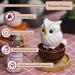 Blinky Owl Ceramic Diffusers - Non-Electric Essential Oil & Aromatherapy Diffusers for Home Office & Car - Stylish White & Brown Decor - Buy Online on GoSupps.com