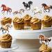 Blumomon Horse Cupcake Toppers Assembled Horse Racing - Pack Of 32 - Buy Online on GoSupps.com
