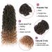 Goddess Locs Crochet Hair - 20 Inch Wavy Faux Locs for Black Women - Ombre Synthetic Braids Hair Extensions - Pack of 6 (T1B-27) - Buy Online on GoSupps.com