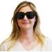 Shop Stylish Mini Retro Sunglasses - Prescription Thick Frame Glasses for Women | XL Lenses 1.0 Dioptria with Free Case - Buy Online on GoSupps.com