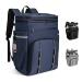 Simaixing Backpack Coolers Insulated Leak Proof, 45 Cans Beach Cooler Backpack, Large Capacity Ice Chest Backpack, Waterproof Soft Cooler Bag Lunch Backpack for Men Women Camping Hiking Navy Blue 41L