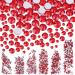 1728 Pieces Nail Crystals Nail Jewels Red Rhinestones Round Beads Flatback Glass Charms Gems Stones with 6 Sizes Diamonds for Nails Decoration Clothes Shoes Phone Case - Mixed SS4 5 6 8 10 12 big red