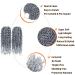 Dorsanee Pre-twisted Passion Twist Hair 10 Inch 8 packs for Women - Gray Synthetic Curly Crochet Extensions - Pre-looped Crochet Braids - Short Passion Twists - 1B/Gray - Buy Online on GoSupps.com
