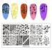 Jeewheet Nail Art Starter Kit - 6PC Nail Stamps & 4 Replacement Heads | Flame Patterns for Perfect Nails - Buy Online on GoSupps.com