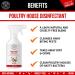 Poultry House Disinfectant 500ML | Cleans Away Biting Pests & Grime Away From Poultry Houses | Pet Disinfectant Better Than Ground Sanitising Powder For Poultry And Chicken Mite Powder - Buy Online on GoSupps.com