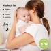 KeaBabies Organic Burp Cloths - Soft White 5 Pack | Baby Essential - Buy Online on GoSupps.com