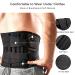 Adjustable Air Mesh Back Bandage Support Belt | Non-Slip Lumbar Support with 4 Memory Aluminum Supports & 2 Steel Springs for Sciatica & Scoliosis Relief - Buy Online on GoSupps.com