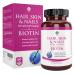 Hair Skin and Nails Vitamins Each Bottle Contains Biotin to Make Your Hair Grow and Skin Glow with 25 Other Vitamins Nail Growth and Skin Care Vitamin Supplements Formula for Men and Women