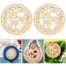 Favomoto 2Pcs Natural Wooden Butterfly Circle Crochet Basket Bottom - DIY Knitting Weaving Board for Bag Shaper - Buy Online on GoSupps.com