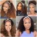 Curly Ombre Water Wave Headband Wig for Black Women - Short Bob Style - Glueless and Easy to Wear - 180% Density - Daily Use - 12 Inch T30/16 - Buy Online on GoSupps.com