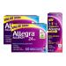Allegra Allergy Relief Family Bundle, Non-Drowsy Indoor-Outdoor Allergy Medicine with Fexofenadine HCI, Adult 24HR Gelcaps, 60 ct, 2 pk, Children's 12HR Liquid, Berry, 4 oz.