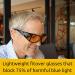 TrueDark Daylights Amber Fitover Blue Light Blocking Glasses - Reduce Eye Strain UV Glare Perfect for Men & Women Ideal for Computer Gaming TV Phone Dave Asprey - Buy Online on GoSupps.com
