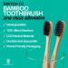 Paramexview Natural Bamboo Toothbrushes - Pack of 12 & 8 | BPA-Free Medium Bristles, Eco-Friendly, Charcoal-Infused | Biodegradable Handle, Organic Base | Black - Buy Online on GoSupps.com