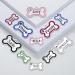 YEHANTI Dog Tags for Pets Engraved UK Glitter Bone Personalised Dog Tag with Lovely Icons Durable Stainless Steel ID Tags for Dogs Custom Dog Name Tag for Puppy Cat Exquisite Pet Gift (S Pink) Small Pink - Buy Online on GoSupps.com