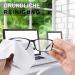 Klihn Microfiber Glasses Cleaning Cloth 8-Pack | Professional Quality Lens & Display Care | Washable 18x16cm | Black & White Storage Bag - Buy Online on GoSupps.com