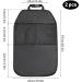 Heveer Car Backrest Protection Mat - 2-Piece Black Seat Protector with 2 Main Pockets for Front Seats - Ideal for International Shipping - Buy Online on GoSupps.com