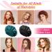 2pcs Silk Satin Bonnet for Curly Hair | Night Sleep Cap for Women - Black Blue - Buy Online on GoSupps.com