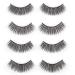 Buy 4 Pairs of Fluffy 7D False Eyelashes - Natural Look International Shipping - Buy Online on GoSupps.com