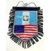 Guatemala American mini banner sports flag for car and home decoration door window wall small flag hanging decor accessories sticks to glass quick easy (Guatemala USA 01) - Buy Online on GoSupps.com