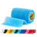 SPORTTAPE Self-Adhesive Football Sock Tape | 7.5cm x 4.5m - Sky Blue | Cohesive Bandage - Pet Bandage Vet Wrap for Dogs Horses | Compression Bandage Shin Pad Tape Football Ankle Tape - Single Roll Sky Blue 7.5x450 cm (Pack of 1)