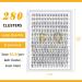 20D-0.07D Lash Clusters 280pcs Mixed Length Individual False Eyelashes DIY Extensions at Home - Buy Online on GoSupps.com