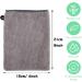 6 Pack Microfibre Body Wash Mitts 15x21 cm Flannels Face Mitts Face Cleansing Mitts Terry Cloth Makeup Remover Gloves for Bath SPA(White Black Grey) - Buy Online on GoSupps.com
