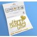 Cakeshop Cake Decoration Pack | Happy Birthday Premium Double Sided Glitter Card Cake Topper Sign & 25g Party Pack of Cake Sugar Sprinkles | Custom Name Cake Decorations (Gold) Non-Prime Glitter Card: Gold - Buy Online on GoSupps.com