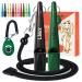 LIOLUX - 2 dog whistles with Klicker & 1 Lanyard - Professional training pipe with a standardized frequency - Dog pipe R tter Call up for dogs loud & clear (Kaitoke Gr n/Schwarz)