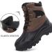 UPSOLO Men's Duck Boots 7.5 Brown - Waterproof Outdoor Shoes - Buy Online on GoSupps.com