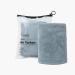 ENETIX Microfiber Hair Towel for Women - Quick-Dry Anti-Frizz Turban (25x70 cm) | Super Absorbent Hair Towel with Button - Slate Gray - Buy Online on GoSupps.com
