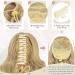 Sofeiyan 28cm Clip-In Ponytail Extension - Curly Wavy Synthetic Hair for Women - Dark Blonde to Bleaching Blonde - Buy Online on GoSupps.com