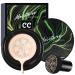 Mushroom Head Air Cushion CC Cream Foundation,QIUFSSE Mushroom Head Foundation BB Cream Makeup Foundation Concealer Brighten Long-lasting Oil Control and Moisturizing-Ivory