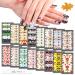 WOKOTO 16 Sheets Flowers Nail Polish Strips Stickers Self-Adhesive Full Nail Wraps for Women Daisy Rose Maple Leaf Flower Nail Stickers for Acrylic Nails with Nail File Stik On Nail Strips for Nails KIT1 flower 1