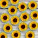 30 Sunflower Pre-Cut Edible Wafer Paper Cupcake Topper Cake Decoration Birthday Cakes