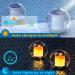 Solar Floating Flame Pool Lighting - 2PCS Water Lanterns for Garden Pond & Balcony Decoration - Buy Online on GoSupps.com