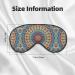 Adjustable Double-Sided Round Mandala Sleep Mask | Soft Eye Covers for Perfect Shading & Reduced Eye Edema - International Shipping - Buy Online on GoSupps.com