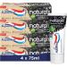 Aquafresh Naturals Whitening Charcoal Toothpaste Cleans Refreshes and Protects against cavities Pack of 4 x 75 ml - Buy Online on GoSupps.com